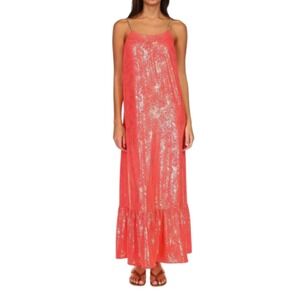 NWT Michael Kors Sangria Maxi Dress Women Size M Resortwear Glam Luxury Vacation